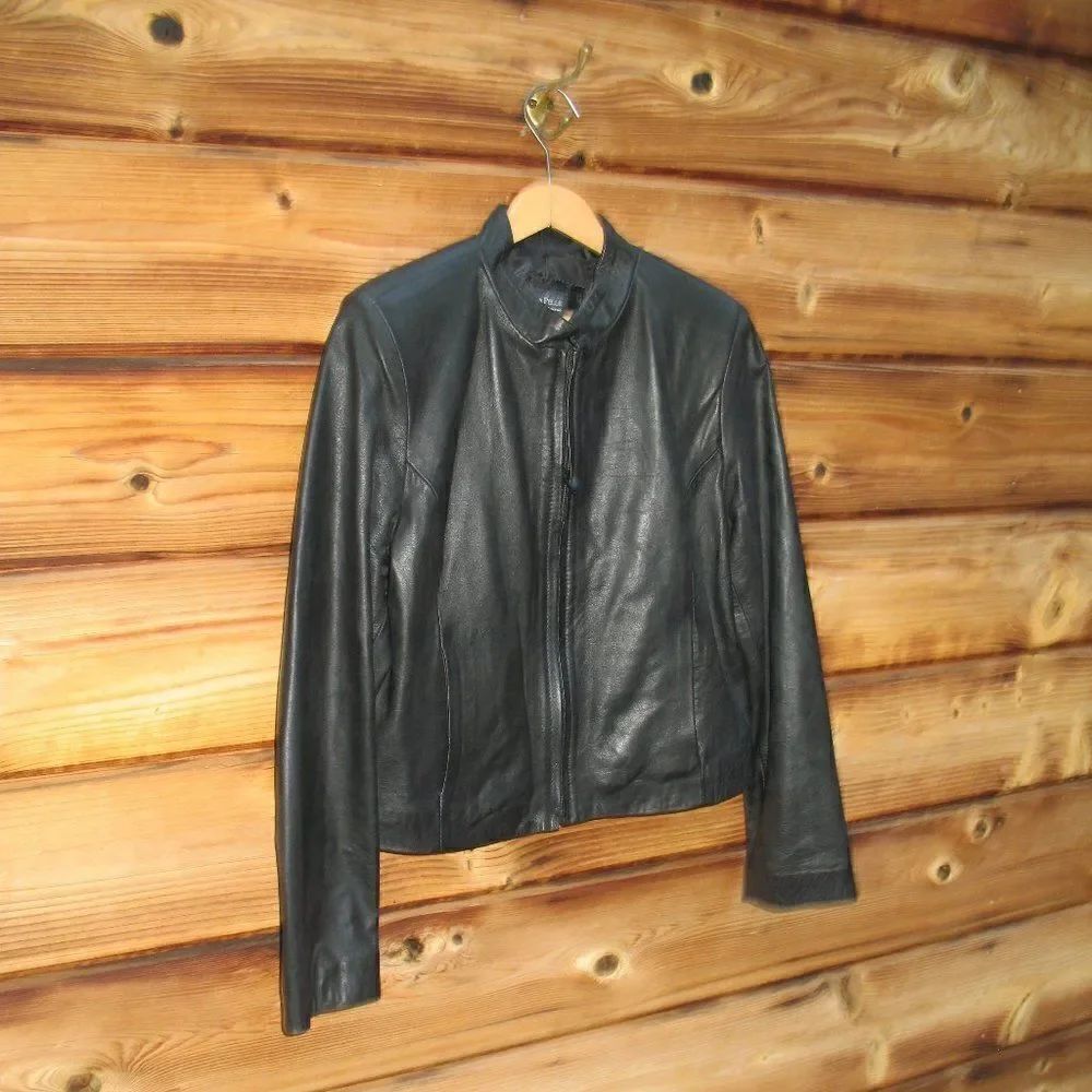 Black Leather Jacket  - Picture 2 of 6